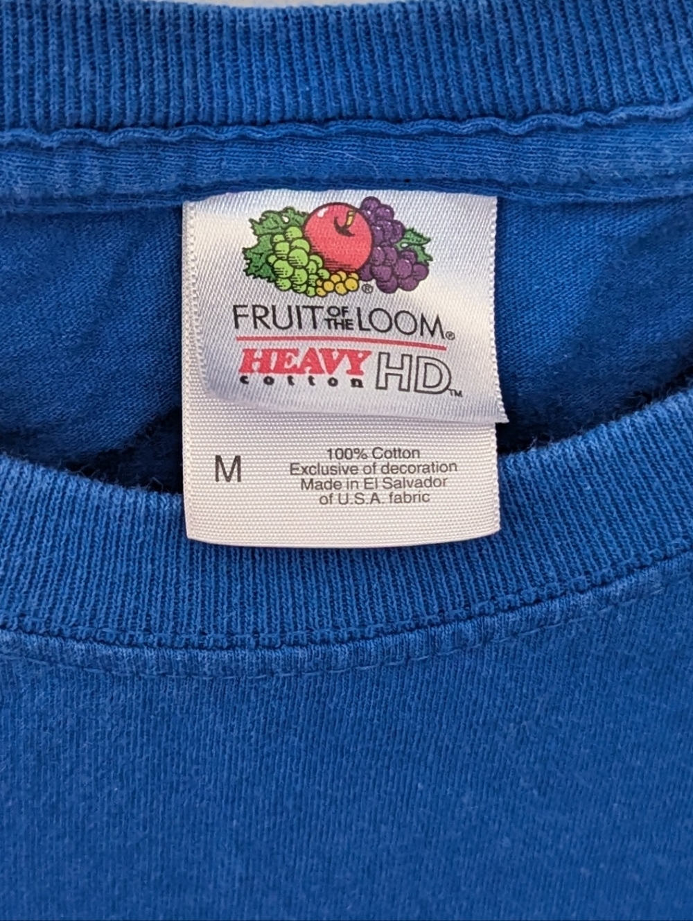 Vintage Fruit of the Loom Royal Blue Toronto Maple Leafs Short Sleeve Tee - Picture 4 of 4